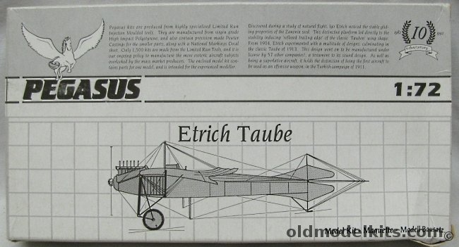 Pegasus 1/72 Etrich Taube, 4010 plastic model kit